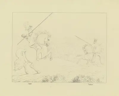 Siegfried and Lüdegast av Ferdinand Fellner