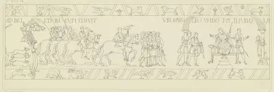 Zeichnung nach dem Bildteppich von Bayeux av Ferdinand Fellner