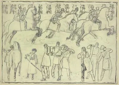 Aufbruch zu den Freiheitskriegen av Ferdinand Hodler