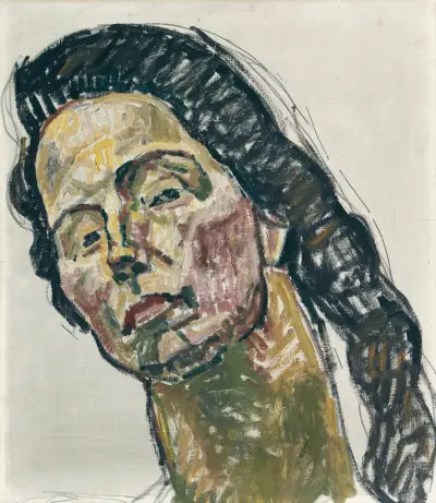 Gaze Into Infinity (Head Study) av Ferdinand Hodler