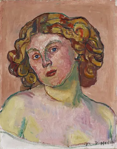 Portrait Of Régina Morgeron av Ferdinand Hodler