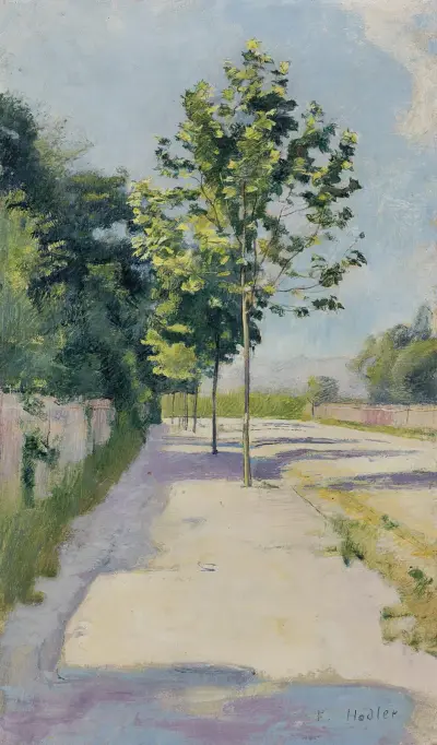Gatan i St. Georges av Ferdinand Hodler