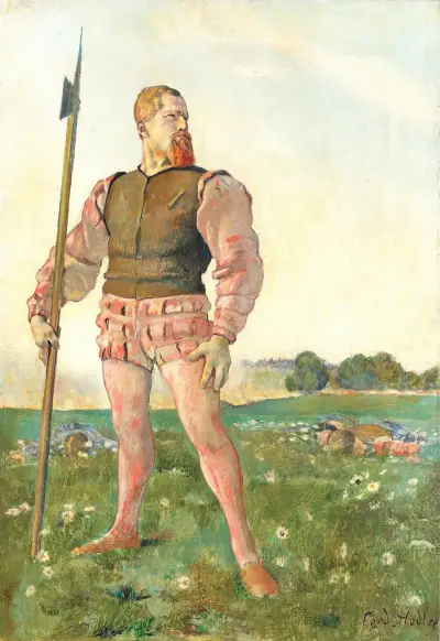 The angry warrior av Ferdinand Hodler