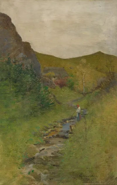 Vid bäcken av Ferdinand Katona