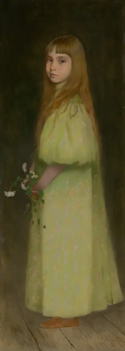 Mária Anna Czóbel som flicka av Ferdinand Katona