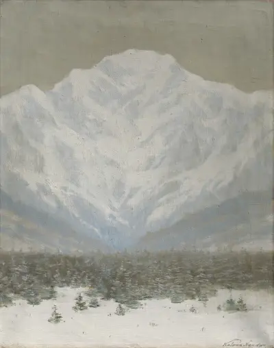 Vysoké Tatry v zimě, 1900, Ferdinand Katona