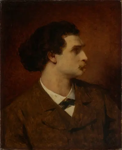 Portrait of Anselm Feuerbach av Ferdinand Keller