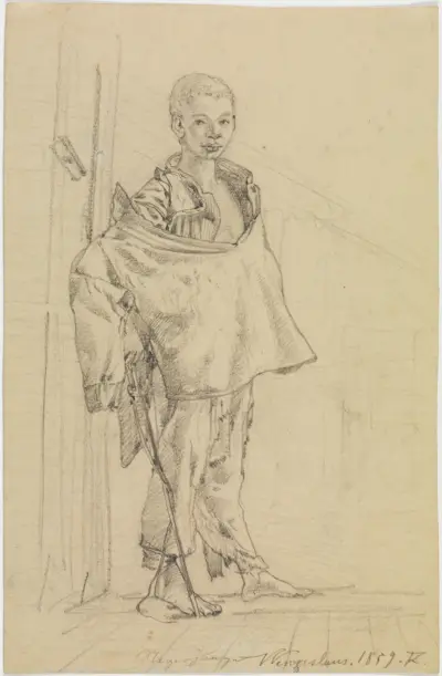 Studie av Wenzeslaus i helfigur av Ferdinand Keller
