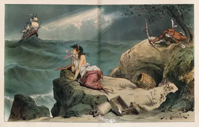 ‘A sail! A sail!!’ av Joseph Ferdinand Keppler