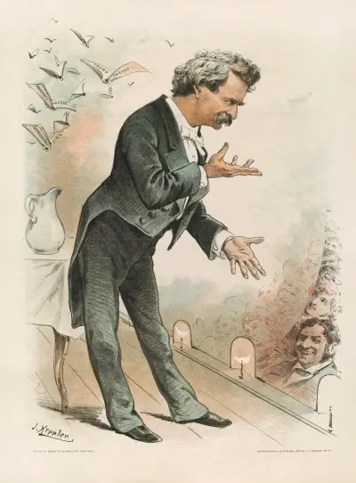 ‘Mark Twain,’ America’s best humorist av Joseph Ferdinand Keppler