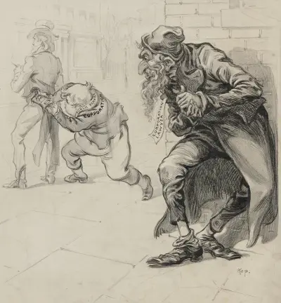 The American Fagin av Joseph Ferdinand Keppler