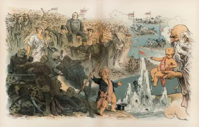 The old and the new year av Joseph Ferdinand Keppler