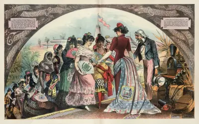 Världsutställningen för internationell bomull i New Orleans av Joseph Ferdinand Keppler