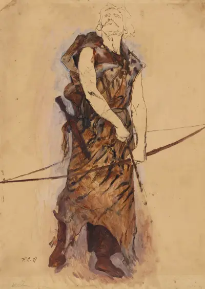 Jägare av Fernand Cormon