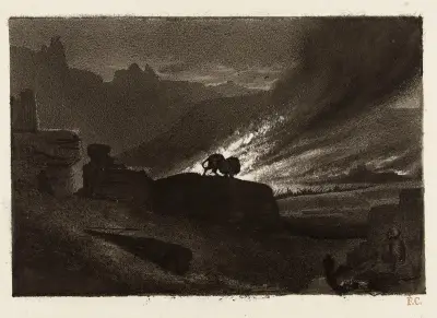 Pożar, Fernand Cormon