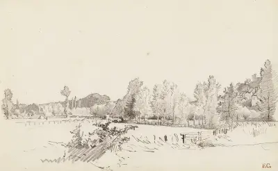 Krajobraz, Fernand Cormon