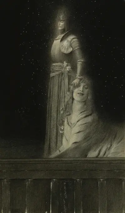 Avec Verhaeren. Un Ange av Fernand Khnopff
