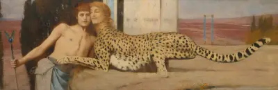 Caresses av Fernand Khnopff