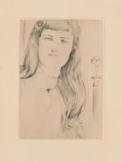 Haarstudie av Fernand Khnopff