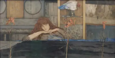I lock my door upon myself av Fernand Khnopff