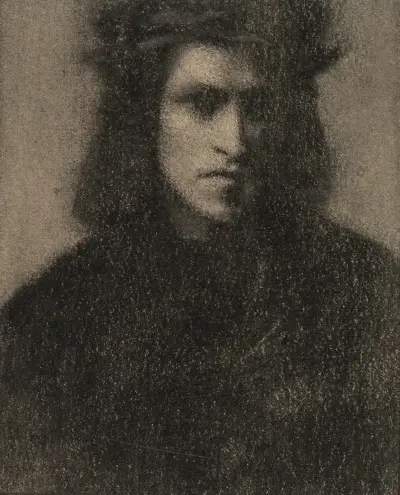 Jeune homme en habit renaissance av Fernand Khnopff