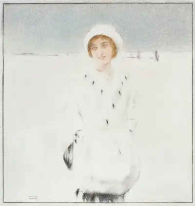 The White Ermine av Fernand Khnopff