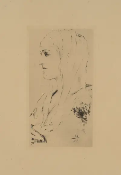 Un voile av Fernand Khnopff