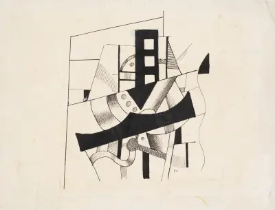 Composition, 1920 – nr 1 av Fernand Léger