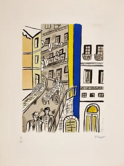 La rue (Street) av Fernand Léger