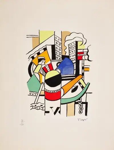 Bogserbåten i staden av Fernand Léger