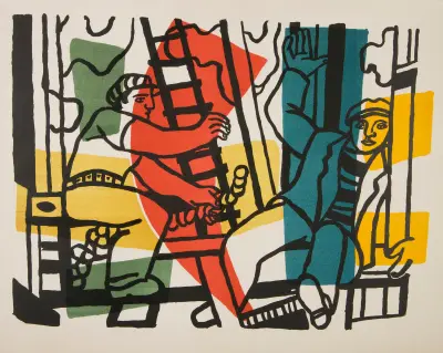 Byggnadsarbetarna av Fernand Léger
