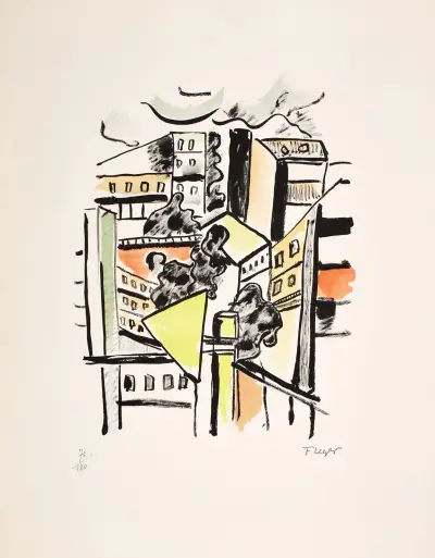 Les toits (The roofs) av Fernand Léger