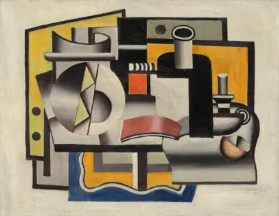 Stilleben (första staten) av Fernand Léger