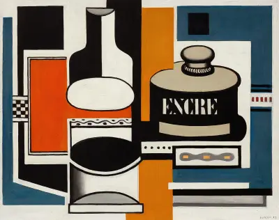 Stilleben med bläckhorn av Fernand Léger