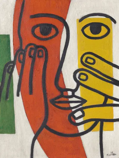 Kvinnohuvud (Figur II) av Fernand Léger