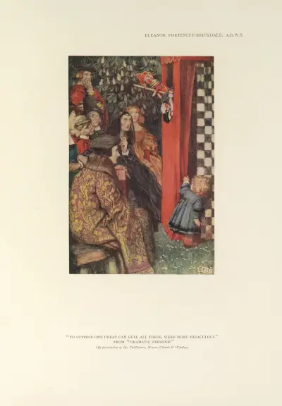To suppose one cheat can gull all these, were more miraculous – Dramatis personae av Eleanor Fortescue-Brickdale