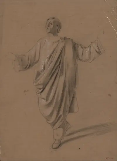 Academic study of a male figure, 1856 – nr 1 av Mariano Fortuny Marsal