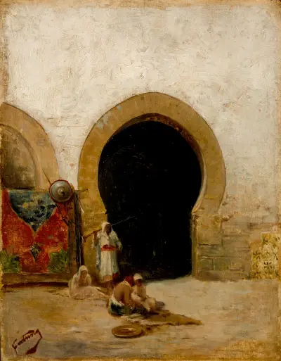 Vid seraljens port av Mariano Fortuny Marsal