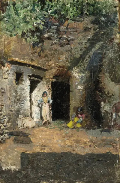 Gypsy Caves,Granada av Mariano Fortuny Marsal