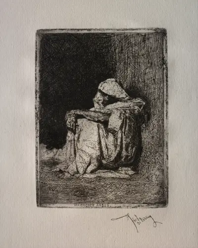 Seated Arabian av Mariano Fortuny Marsal