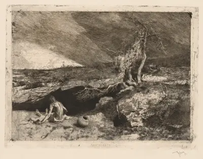 The Anchorite av Mariano Fortuny Marsal