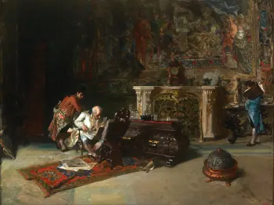 The Print Collector av Mariano Fortuny Marsal