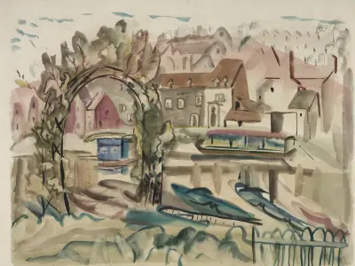 Vid floden Severn av Frances Hodgkins