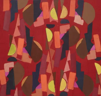 Untitled (Textile design no VI) av Frances Hodgkins