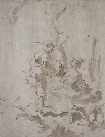 Elegant par av Francesco Guardi