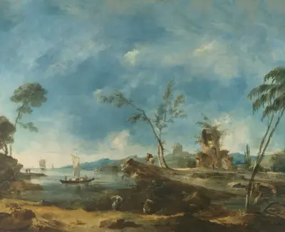 Fantastiskt landskap av Francesco Guardi