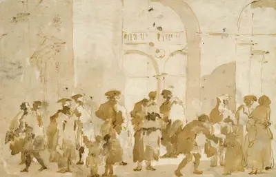 Figurstudier av Francesco Guardi