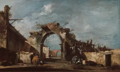 Förfallen valvbåge av Francesco Guardi