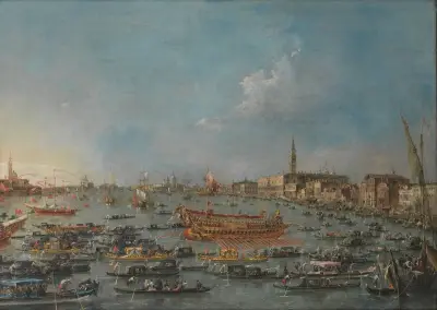 The Bucintoro Festival of Venice av Francesco Guardi