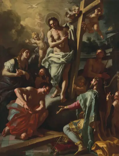 Kristus nedstiger till Limbo av Francesco Solimena